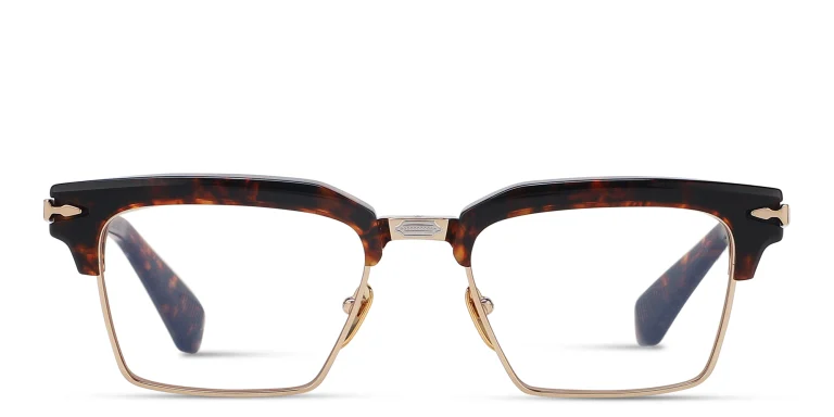 Shop JACQUES MARIE MAGE Alin Unisex Square Eyeglasses in Tortoise online.