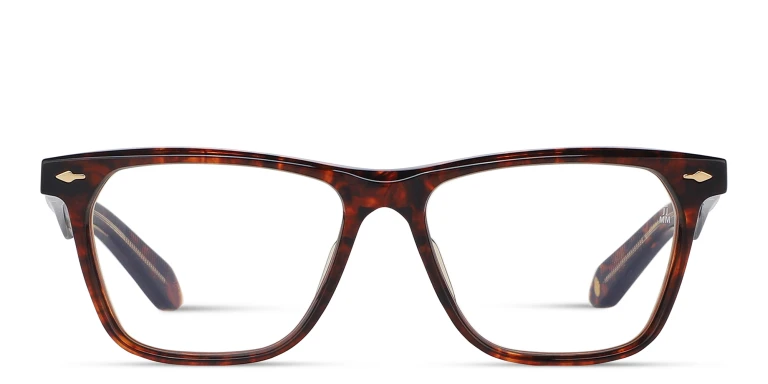 Shop JACQUES MARIE MAGE Mantua Unisex Rectangle Eyeglasses in Havana online.
