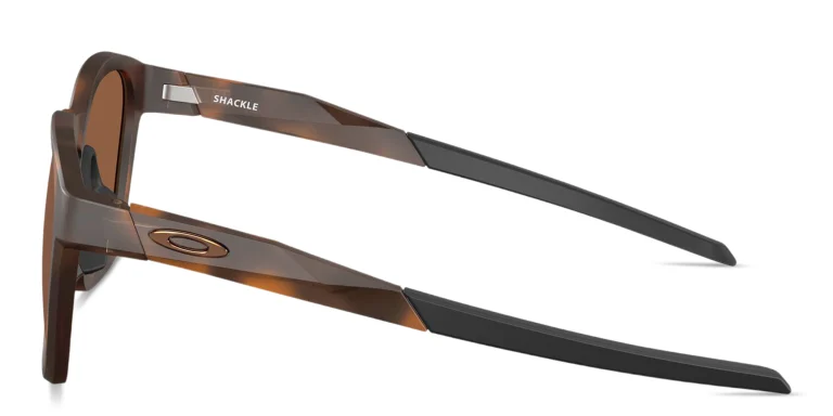 Shop Oakley Shackle Unisex Square Sunglasses in Tortoise online.