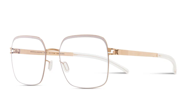Shop MYKITA Meryl Unisex Square Eyeglasses in Gold online.
