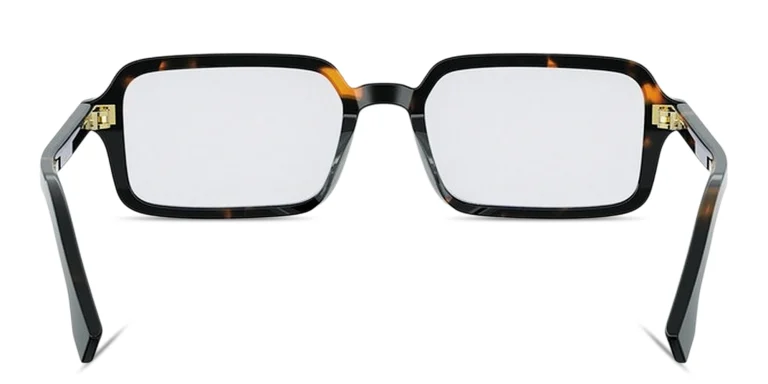 Shop FENDI Selleria Rectangle Sunglasses With Blue Light Lenses in Havana online.