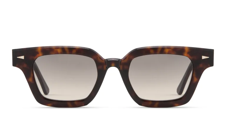 Shop AHLEM Limited Edition Boétie Rectangle Sunglasses in Tortoise online.
