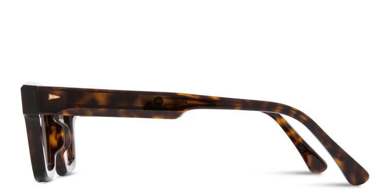 Shop AHLEM Limited Edition Boétie Rectangle Sunglasses in Tortoise online.