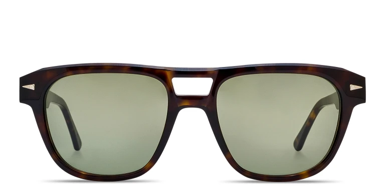 Shop AHLEM Limited Edition États-Unis Aviator Sunglasses in Tortoise online.