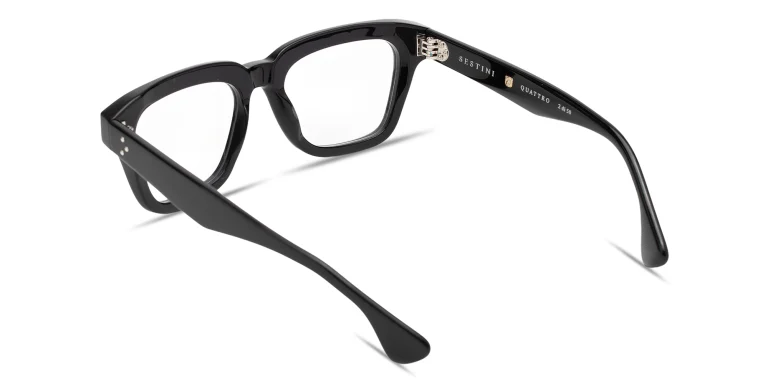 Shop SESTINI Quattro Unisex Square Eyeglasses with Blue Light Filter in Black online.