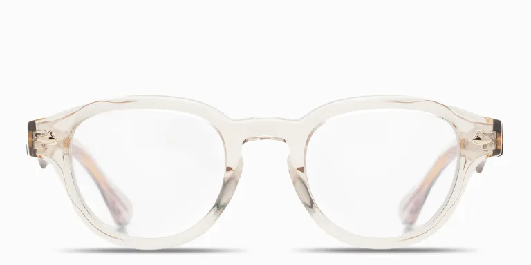 Shop SESTINI Sei E Mezzo Unisex Panthos Eyeglasses with Blue Light Filter in Clear online.