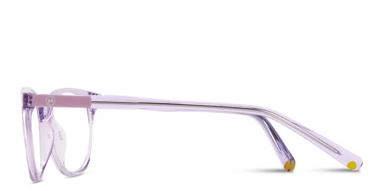 Shop EYE'M Logo Kids Cat-Eye Eyeglasses in Purple online.