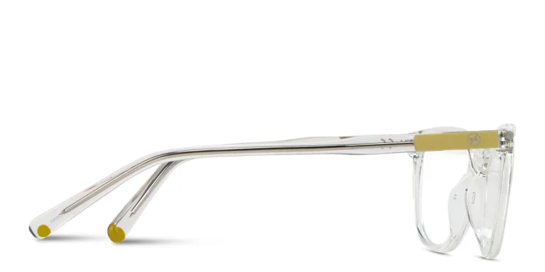 Shop EYE'M Logo Kids Cat-Eye Eyeglasses in Clear online.