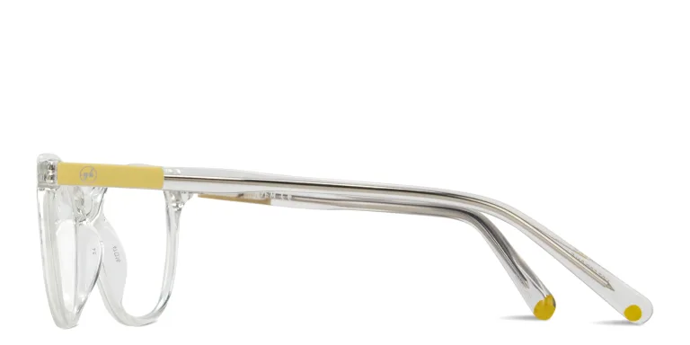 Shop EYE'M Logo Kids Cat-Eye Eyeglasses in Clear online.