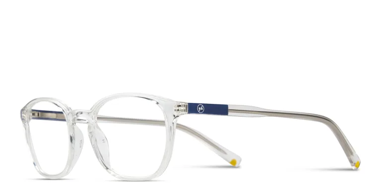 Shop EYE'M Logo Kids Round Eyeglasses in Clear online.