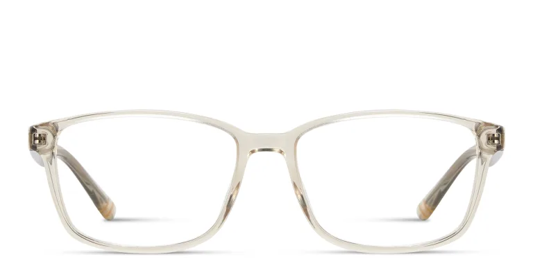 Shop EYE'M Logo Kids Rectangle Eyeglasses in Beige online.