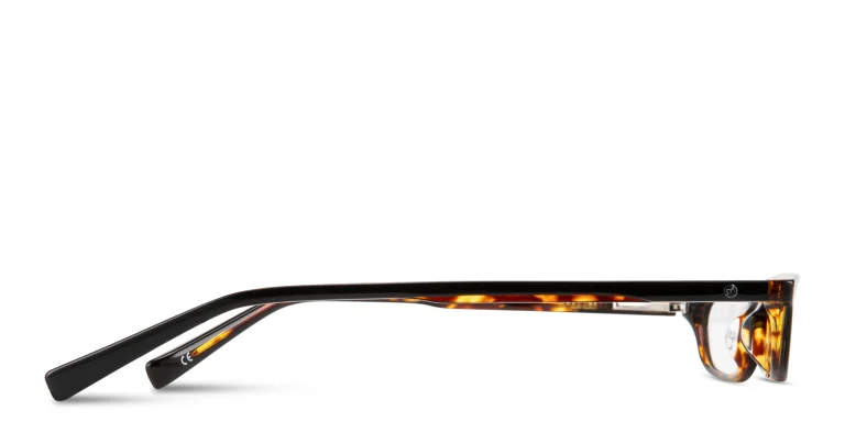 Shop EYE'M Logo Signature Unisex Rectangle Eyeglasses in Havana online.
