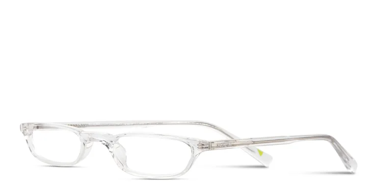 Shop EYE'M Logo Signature Unisex Rectangle Eyeglasses in Clear online.