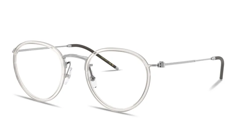 Shop OLIVER PEOPLES TK-11 Unisex Panthos Eyeglasses in Silver online.