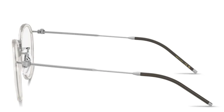 Shop OLIVER PEOPLES TK-11 Unisex Panthos Eyeglasses in Silver online.
