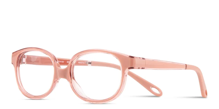 Shop SPIN ON8 Kids Round Eyeglasses in Brown online.