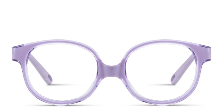 Shop SPIN ON8 Kids Round Eyeglasses in Purple online.