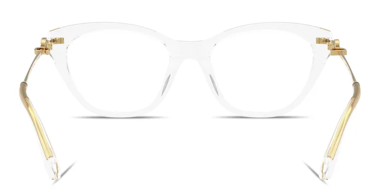 Shop Dolce & Gabbana DG Butterfly Eyeglasses in Clear online.