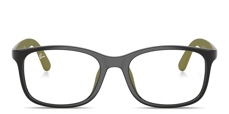 Shop Ray-Ban Optics Kids Bio-Based Pillow Eyeglasses in Green online.