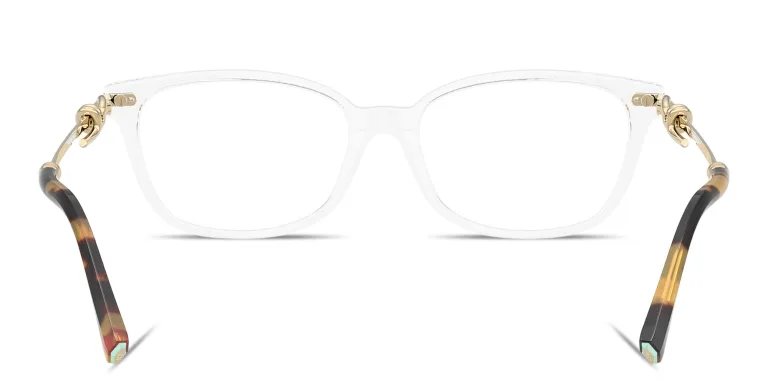 Shop TIFFANY Knot Pillow Eyeglasses in Clear online.