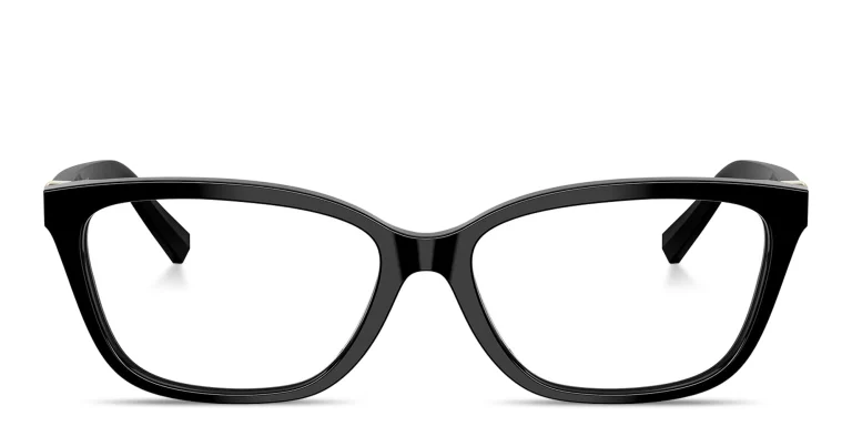 Shop TIFFANY T Pillow Eyeglasses in Black online.