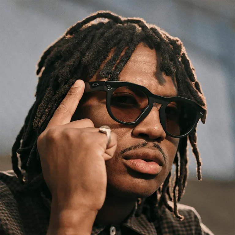Shop Oakley Meta HSTN Limited Edition Transitions® Unisex Round Sunglasses in Black online.