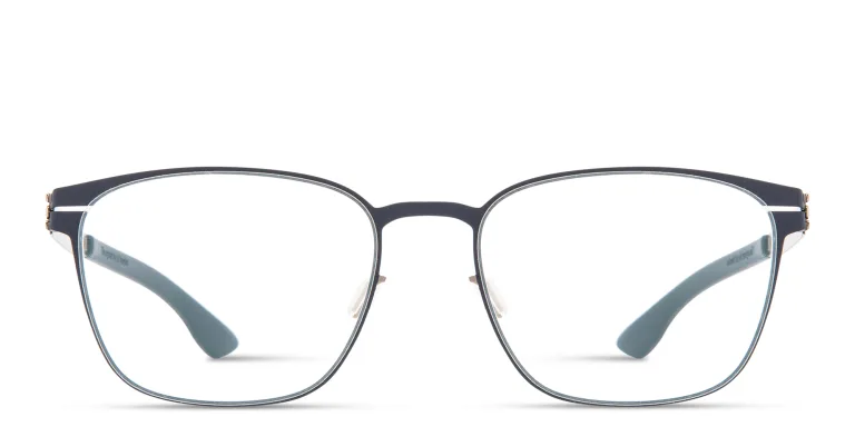 Shop ic! berlin Tilmann Unisex Square Eyeglasses in Gold online.