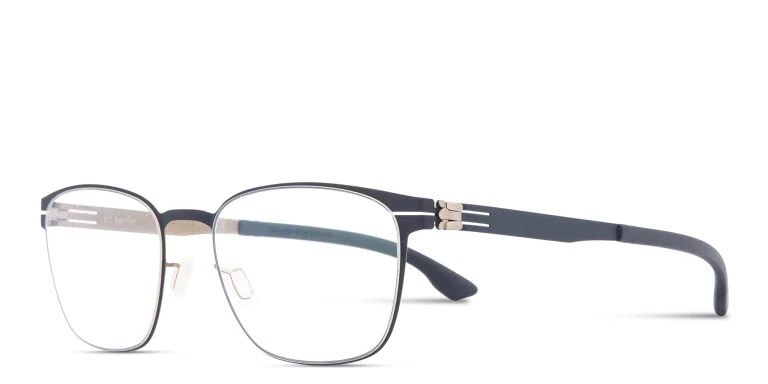 Shop ic! berlin Tilmann Unisex Square Eyeglasses in Gold online.