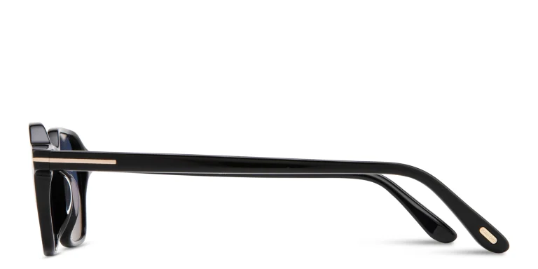 Shop TOM FORD Joey Irregular Sunglasses in Black online.