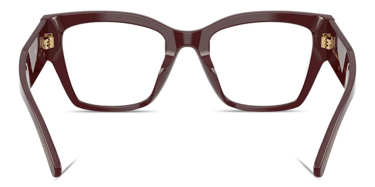 Shop Dolce & Gabbana Bee Butterfly Eyeglasses in Red online.