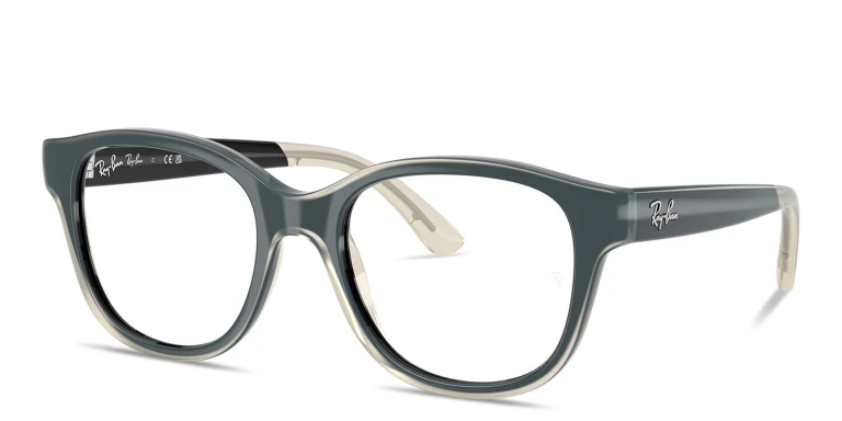 Shop Ray-Ban Optics Kids Bio-Based Square Eyeglasses in Black online.