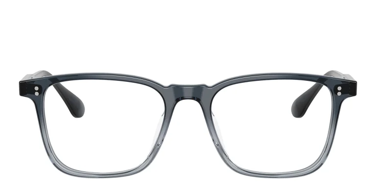 Shop OLIVER PEOPLES Tillen Unisex Rectangle Eyeglasses in Blue online.
