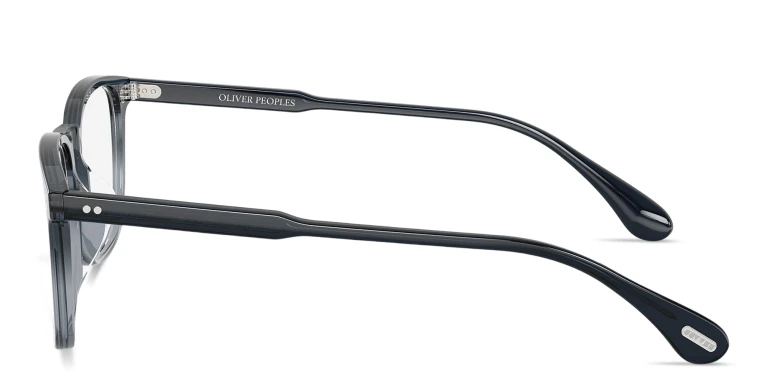 Shop OLIVER PEOPLES Tillen Unisex Rectangle Eyeglasses in Blue online.