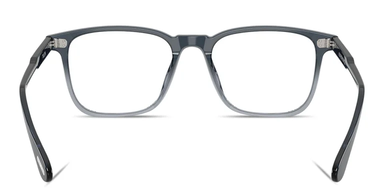 Shop OLIVER PEOPLES Tillen Unisex Rectangle Eyeglasses in Blue online.