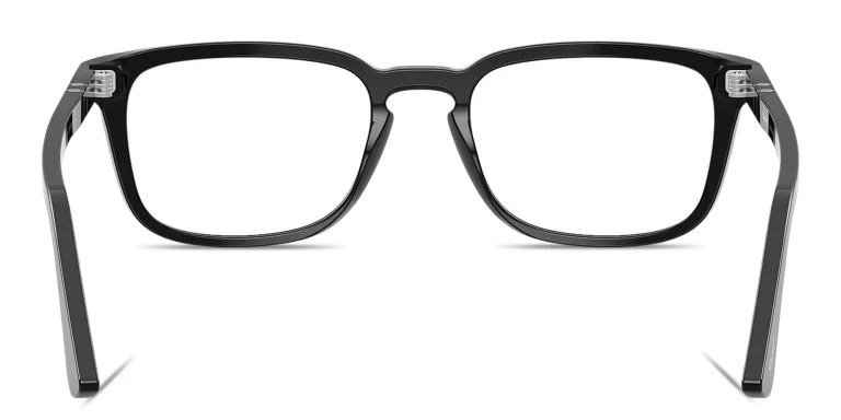Shop PERSOL Arrow Unisex Pillow Eyeglasses in Black online.