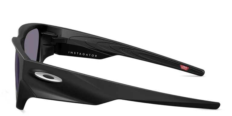 Shop Oakley Instagator Rectangle Sunglasses in Black online.