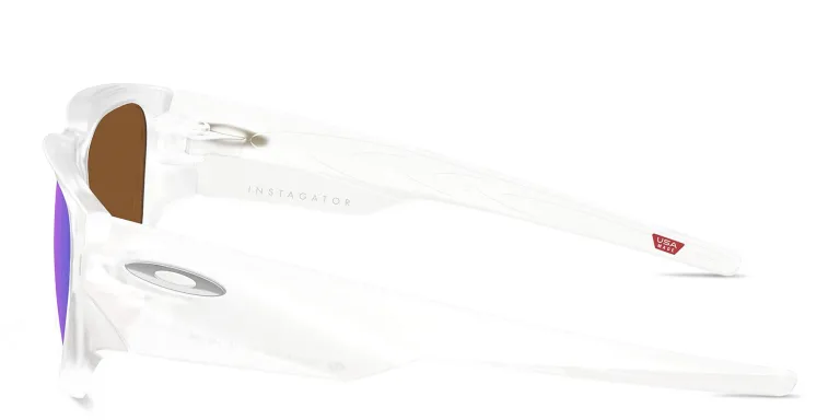 Shop Oakley Instagator Rectangle Sunglasses in Clear online.