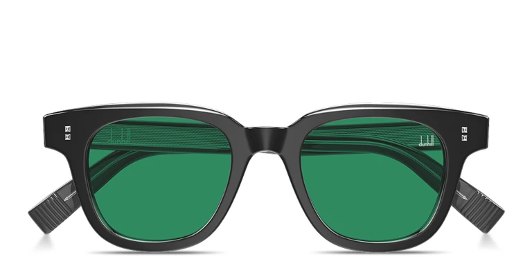 Shop Dunhill Studs Square Sunglasses in Black online.