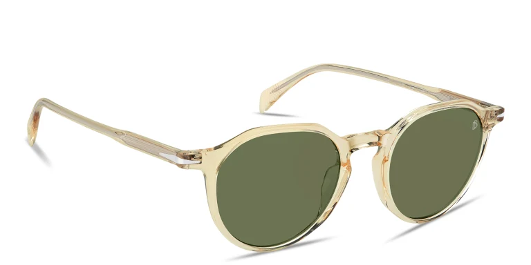 Shop DAVID BECKHAM Talisman Panthos Sunglasses in Yellow online.