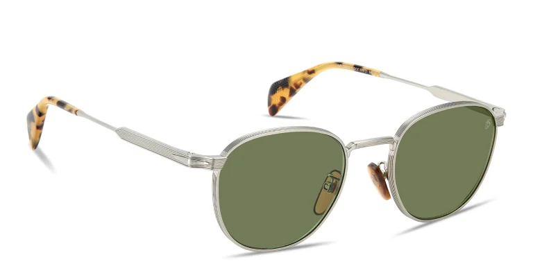 Shop DAVID BECKHAM Talisman Panthos Sunglasses in Silver online.