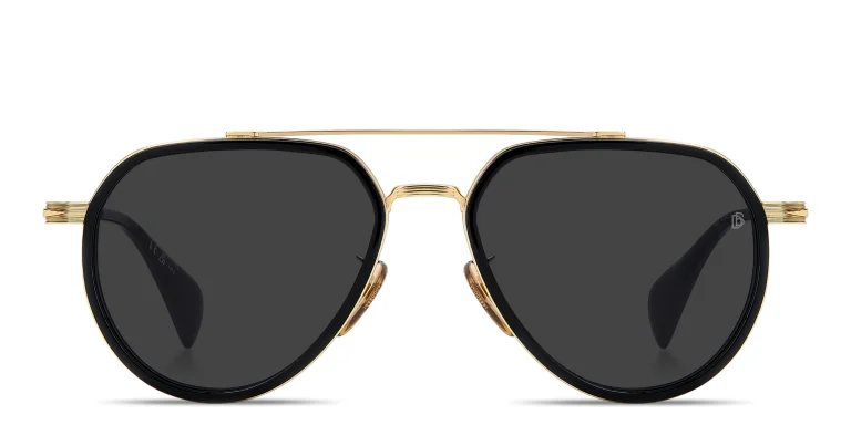 Shop DAVID BECKHAM Talisman Pilot Sunglasses in Black online.