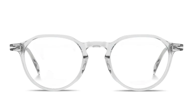 Shop DAVID BECKHAM Talisman Panthos Eyeglasses in Grey online.