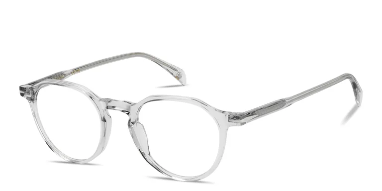 Shop DAVID BECKHAM Talisman Panthos Eyeglasses in Grey online.