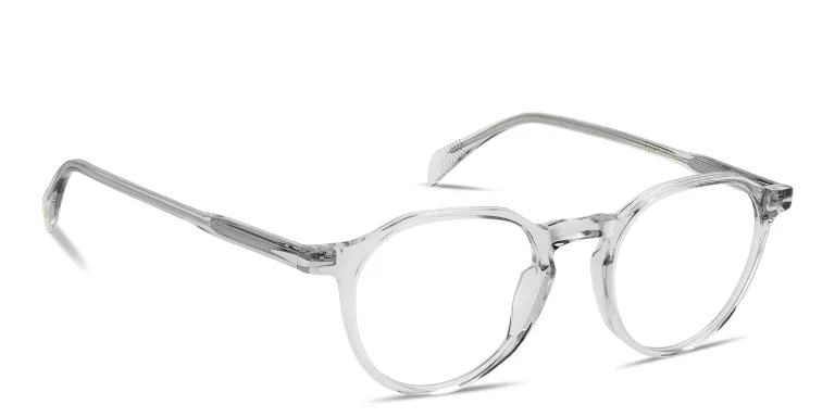 Shop DAVID BECKHAM Talisman Panthos Eyeglasses in Grey online.
