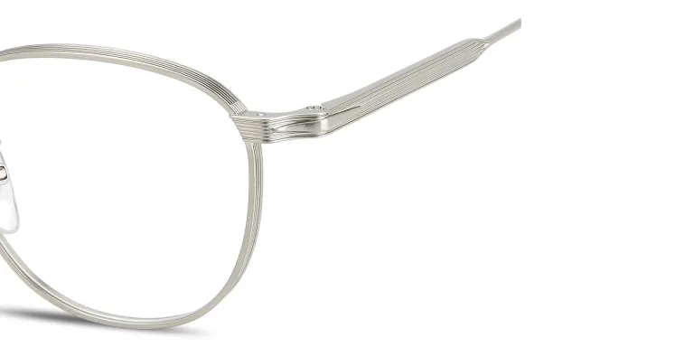 Shop DAVID BECKHAM Talisman Panthos Eyeglasses in Silver online.