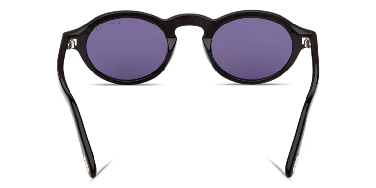 Shop TOM FORD Aristotle Oval Sunglasses in Black online.