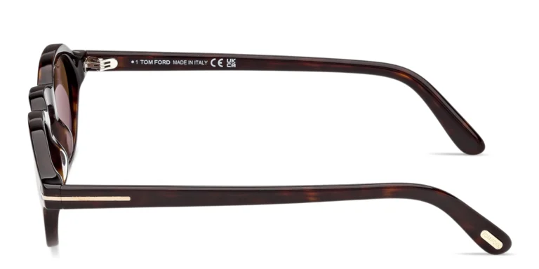 Shop TOM FORD Aristotle Oval Sunglasses in Havana online.
