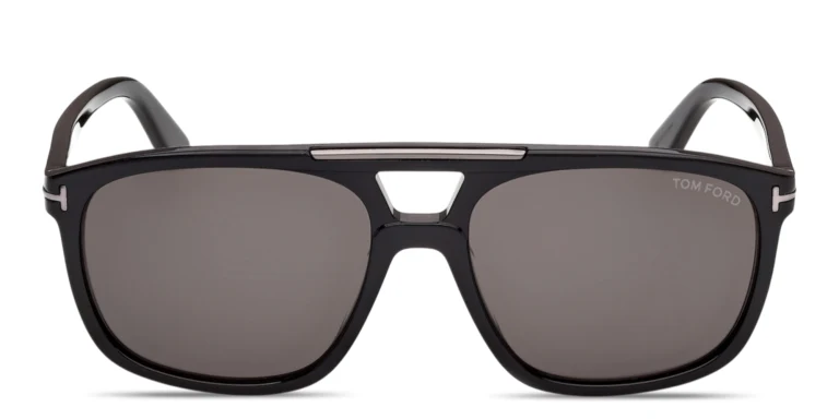 Shop TOM FORD Brianna Unisex Aviator Sunglasses in Black online.
