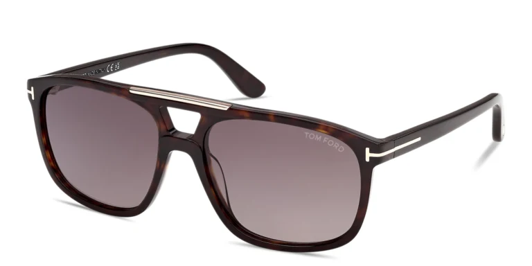 Shop TOM FORD Brianna Unisex Aviator Sunglasses in Havana online.