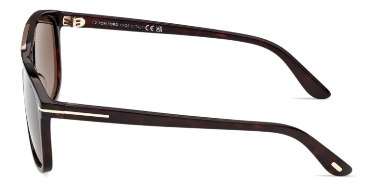 Shop TOM FORD Brianna Unisex Aviator Sunglasses in Havana online.